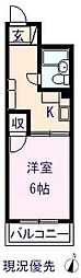 ルーエ霞町 1Kの間取図画像