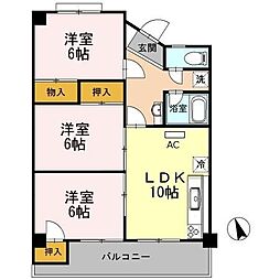 ベルティカル曙 3LDKの間取図画像