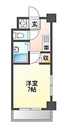 FLEURIR松浦 1Kの間取図画像