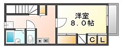 レオパレスソフィア 1Kの間取図画像