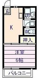 ファミールすみれ 1Kの間取図画像