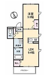 エトワール御船 1LDKの間取図画像