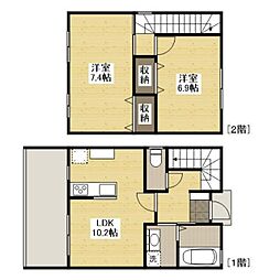 アヴァンセ 2LDKの間取図画像