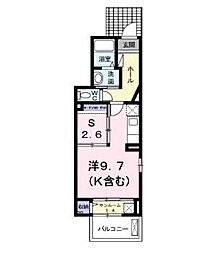 トワーニ 1階1SKの間取り