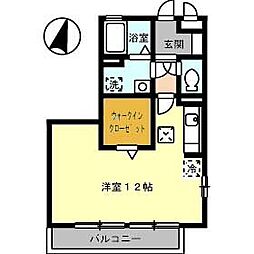 リヴィエール野上 ワンルームの間取図画像