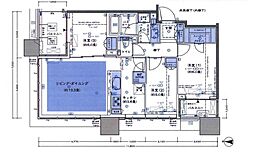 シティタワー武蔵小杉 3LDKの間取り