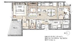 興和(株)岡山寮 2LDKの間取図画像