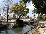 西川緑道公園 338m