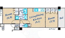 間取図画像 2LDK