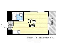 トレックビル ワンルームの間取図画像