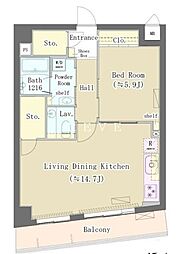 間取図画像 1LDK