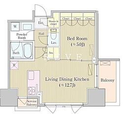 間取図画像 1LDK