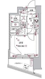 JR京浜東北・根岸線 大井町駅 徒歩6分の賃貸マンション 3階1Kの間取り