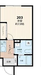 JR山手線 五反田駅 徒歩6分の賃貸マンション 2階1Kの間取り