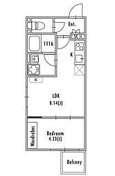 間取図画像 1LDK