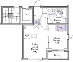 間取図画像 1LDK