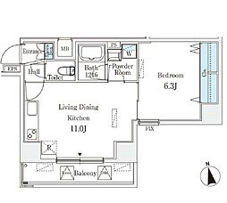 間取図画像 1LDK