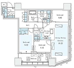 間取図画像 3LDK