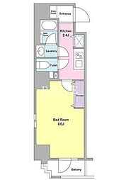 メゾン・ド・ヴィレ本郷3丁目 1Kの間取図画像