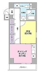 JR山手線 上野駅 徒歩6分の賃貸マンション 7階1DKの間取り