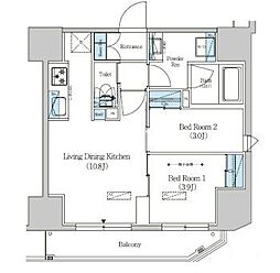 間取図画像 2LDK