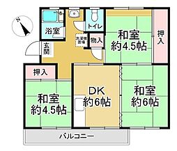 間取図画像 3DK