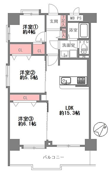 間取りを拡大表示