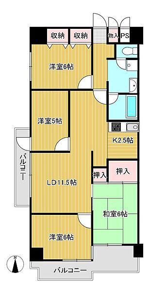 間取りを拡大表示
