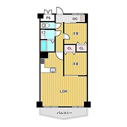 間取図画像 2LDK