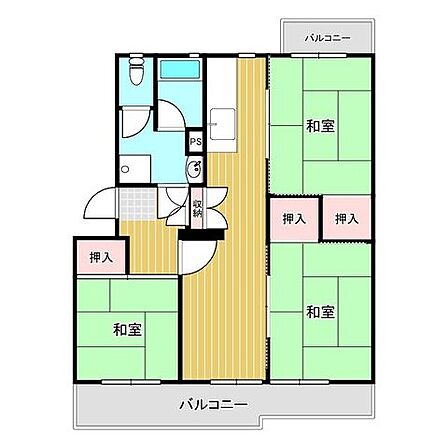 3DK 間取り