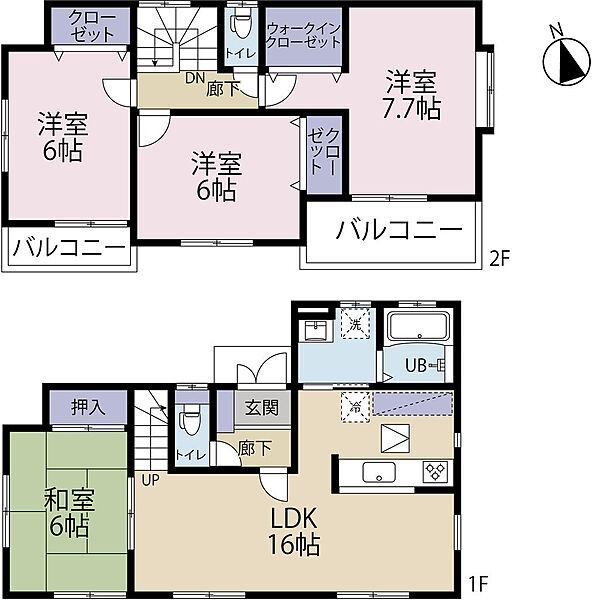 間取りを拡大表示