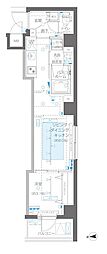 ZOOM信濃町 1LDKの間取図画像