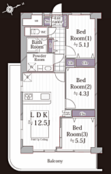 間取図画像 3LDK