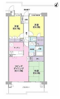 間取り シェリエ三島松が丘　4階 4階/-