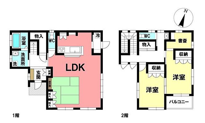 間取り 中古戸建　山梨県南巨摩郡南部町