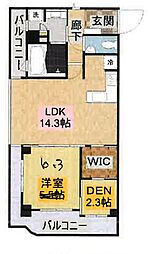 KEN・GRACE練馬 1SLDKの間取図画像