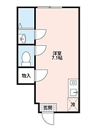 ライブリー江古田 ワンルームの間取図画像