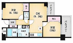 フィオーレ豊島園・1 2LDKの間取図画像