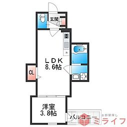 Luna Terrace 近大前 2階