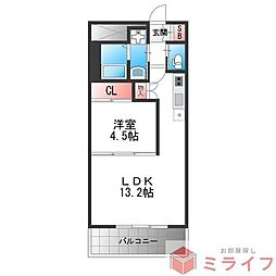 間取図画像 1LDK