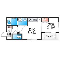 ベルルミエール中川 2階/-