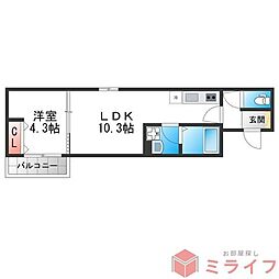 間取図画像 1LDK