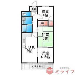 プランドールむつみ 3LDKの間取図画像