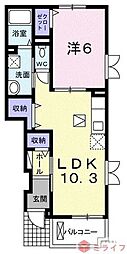 セレーノ加美 1LDKの間取図画像