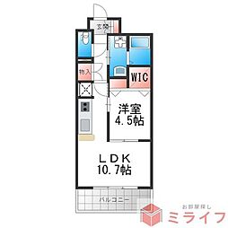 エクセル文の里 1LDKの間取図画像