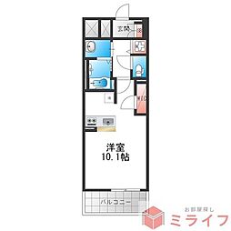 ArtizA堺 ワンルームの間取図画像