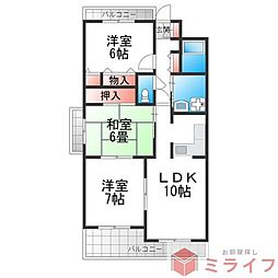サンシティ摂陽弐番館 3LDKの間取図画像