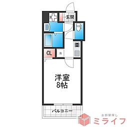 S-レジデンス緑橋駅前 1Kの間取図画像