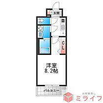 6階 / 1K / 24.55㎡