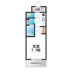 Cion Osaka East Gate 1Kの間取図画像